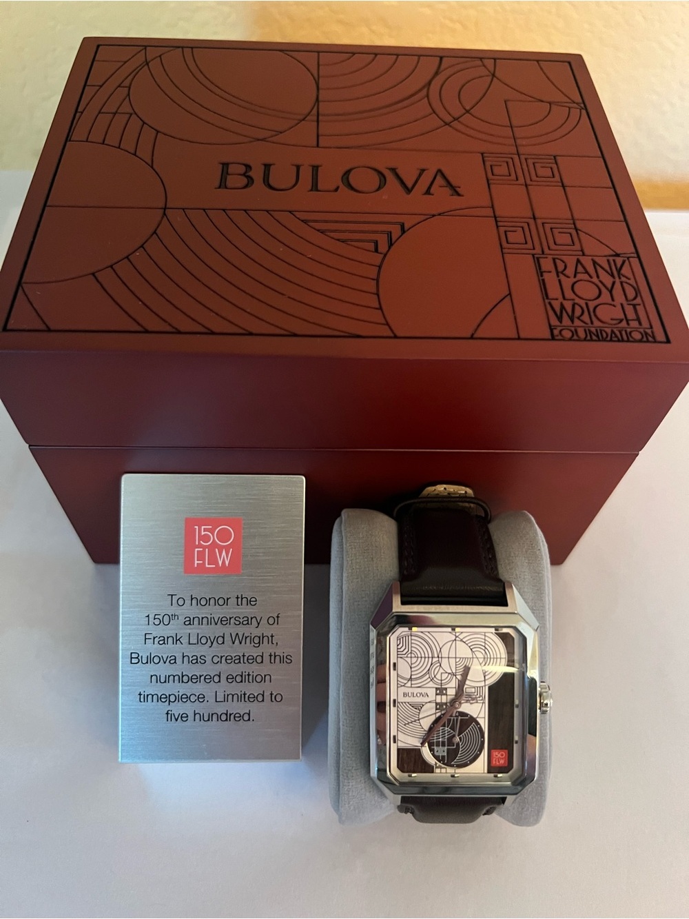 Bulova Men's Frank Lloyd Wright Watch New in Box